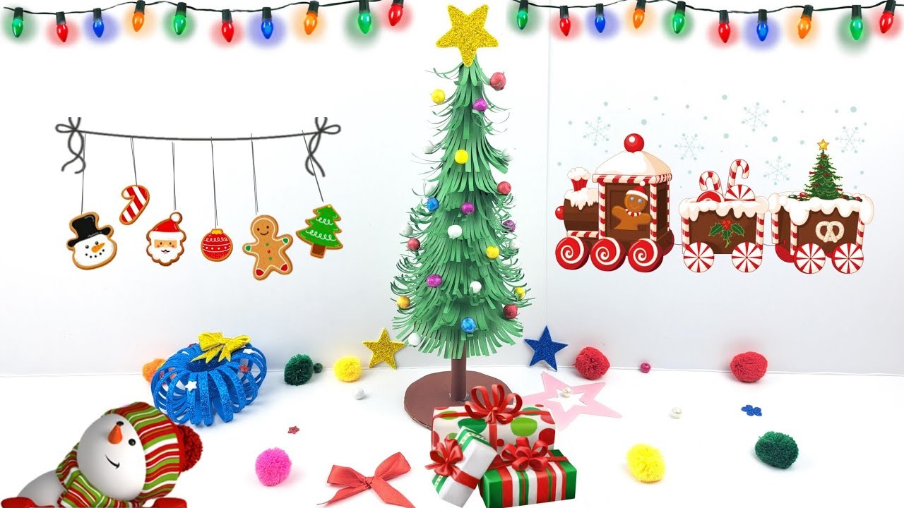 How to create a paper christmas tree | diy | kids crafts
