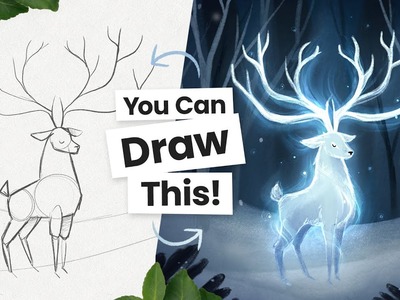 How To Draw A Magical Animal ✨ Step-by-step tutorial