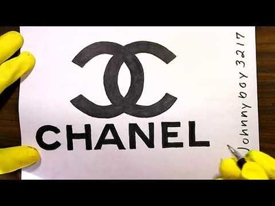 How to draw CHANEL Logo Luxury Stuff ???? ????????| Draw and coloring the Chanel Easy Famous Symbol Sign