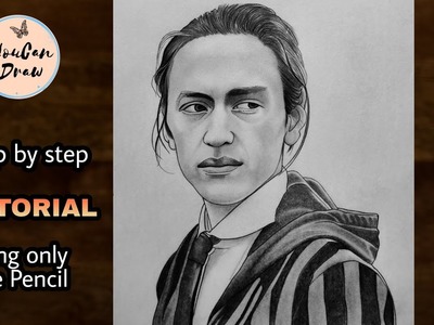 How to draw Xavier from Wednesday Addams - step by step Drawing Tutorial | YouCanDraw