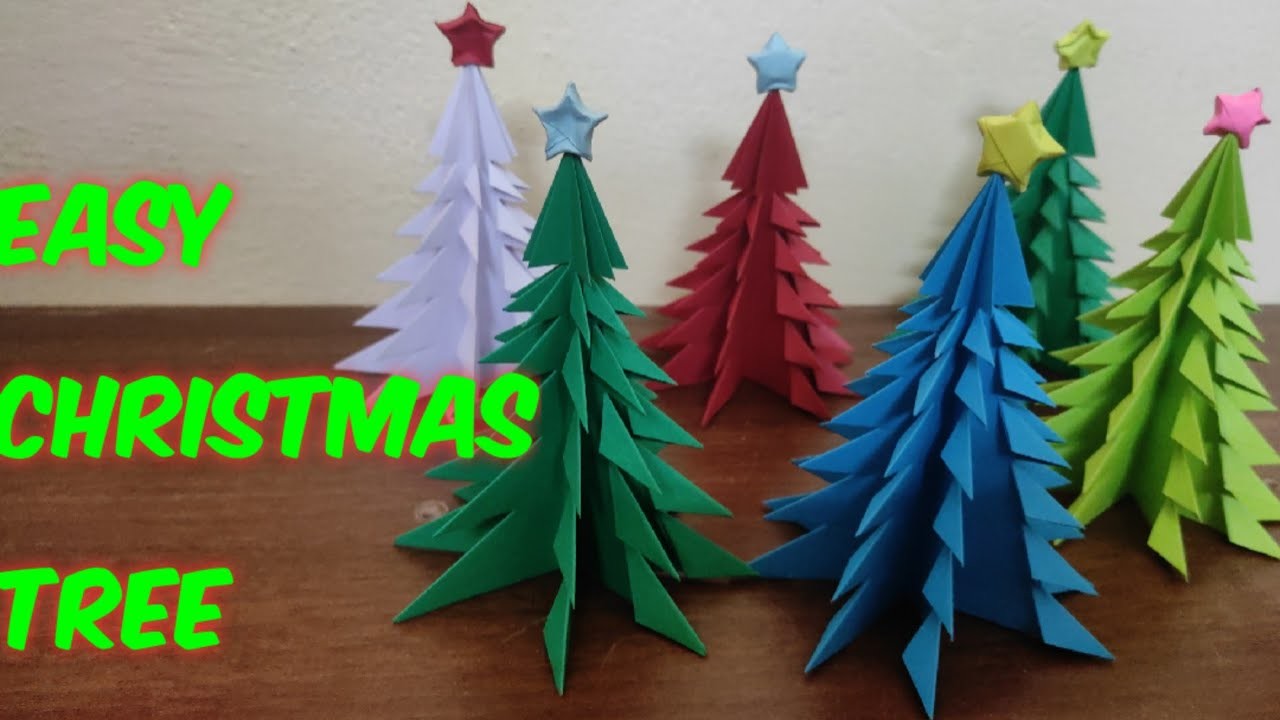 How to fold paper Christmas tree? origami Christmas tree-diy tree
