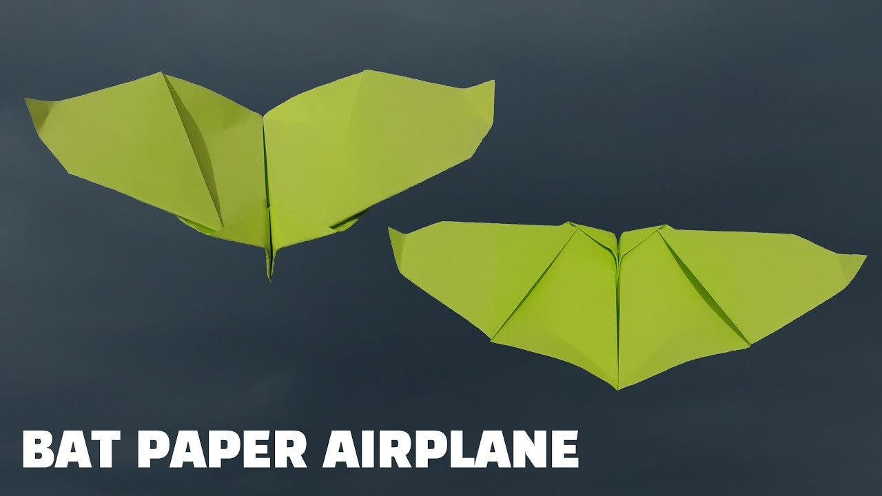 How to Make a Bat Paper Airplane *Flies like a Bat*