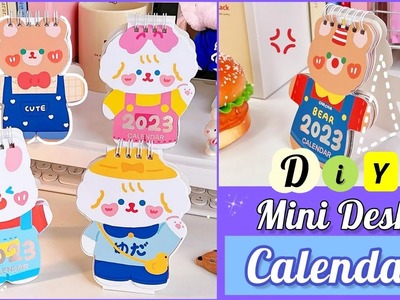 How to make a Mini Desk Calendar_DIY Mini Calendar | Kawaii Desk Accessories