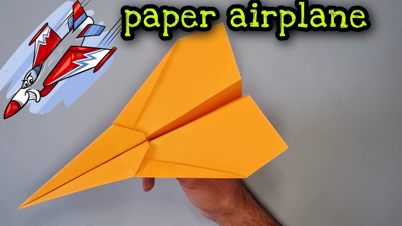 How To  make a Paper Airplane And  Jet  To Fly Forever And Not Fall All Day