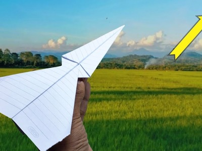 How to make a paper airplane to fly forever, paper airplane fly forever