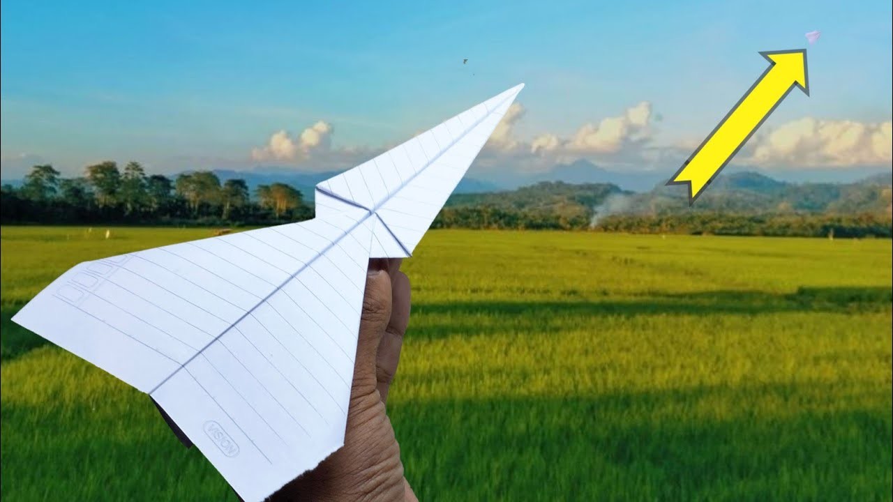 How to make a paper airplane to fly forever, paper airplane fly forever