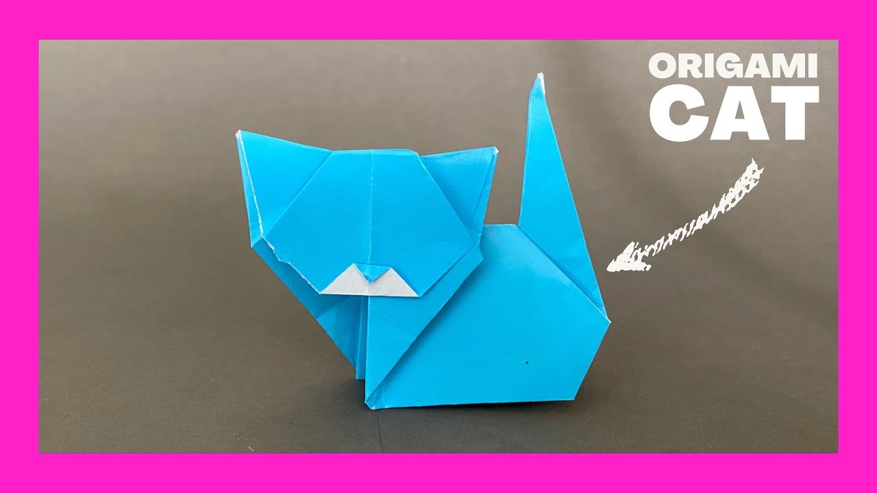 How to Make a Paper Cat | Easy Origami Cat