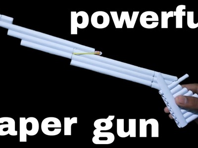 How to make a paper sniper gun that shoots paper bullets easy. make paper sniper. paper gun.AWM