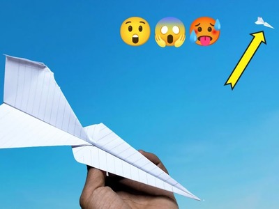 How to make Easy paper airplane that flies far and straight