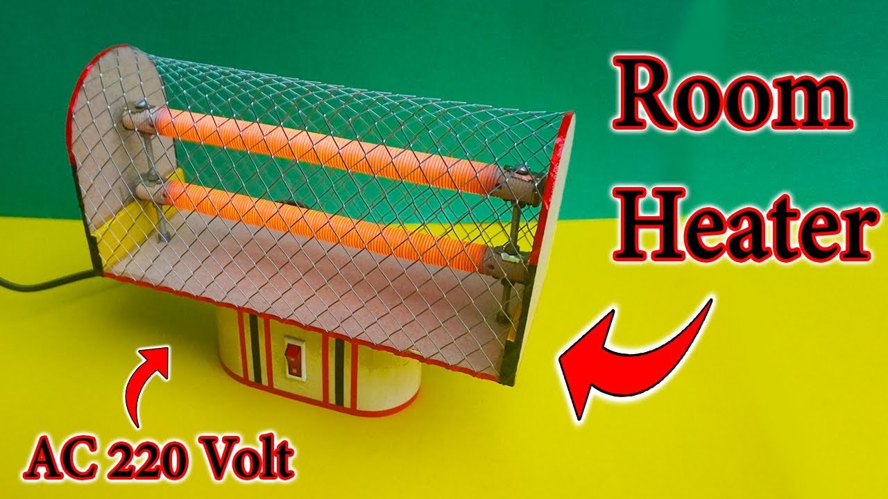 How To Make Electric Room Heater At Home | Mini Room Heater AC 220 V | Electric AC Room Heater DIY