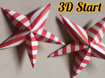 How to Make Origami Star 3D | How to Make 3D Star for your Christmas SsDecoration | paper Craft idea