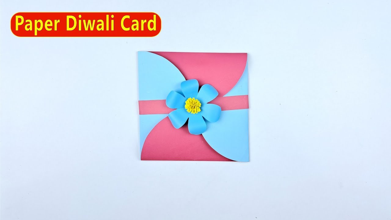 How to Make Paper Diwali Card.DIY Diwali Greeting Card.Easy Paper Crafts