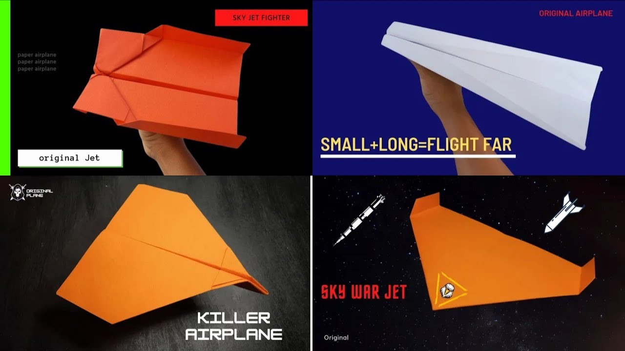 How to make paper jet fighter plane that flies - The best fighter jet paper plane