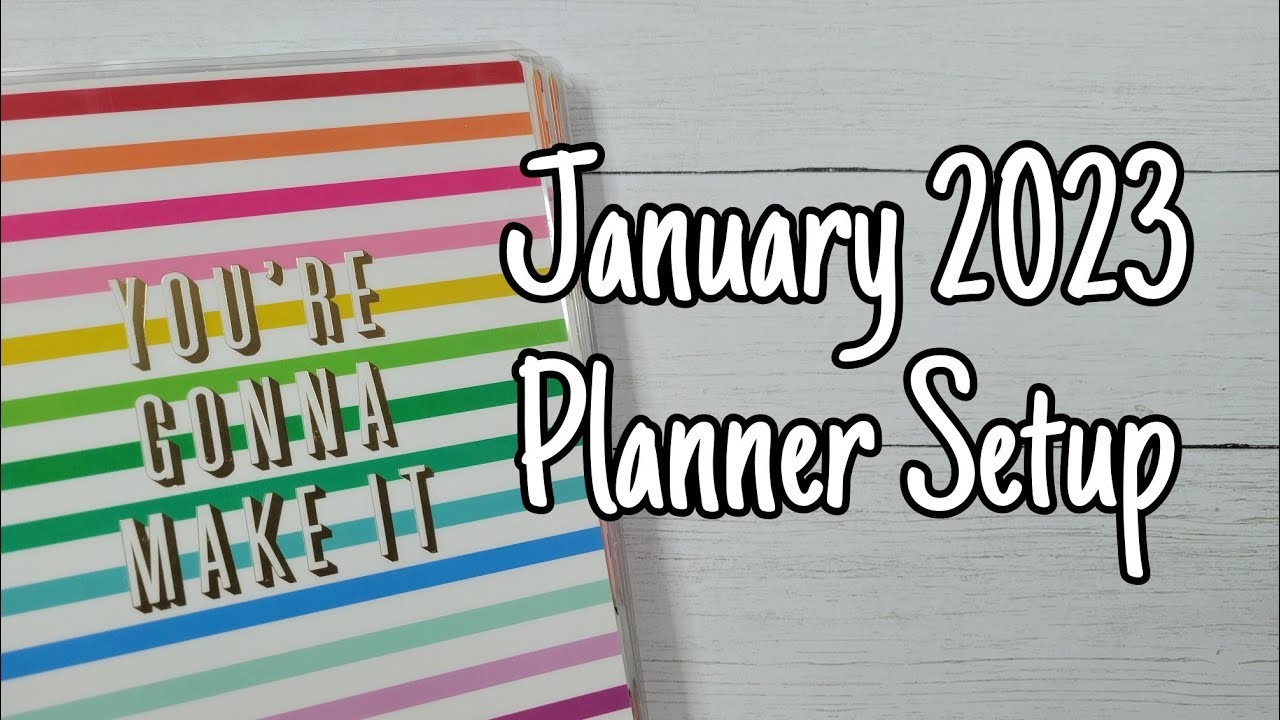 January 2023 Planner Setup | Transformer Frankenplanner | Happy Planner Classic | Memory Keeping