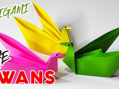 Origami Animals Easy Swan - Origami Swan tutorial diy paper craft swan