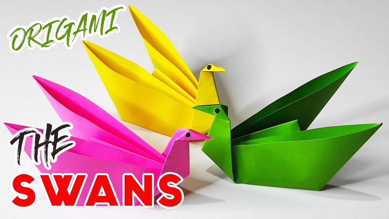 Origami Animals Easy Swan - Origami Swan tutorial diy paper craft swan