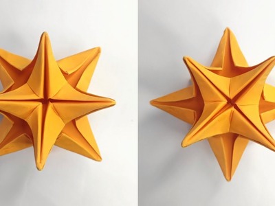 Origami CHRISTMAS STAR ( 6 modules ) | How to make a paper star