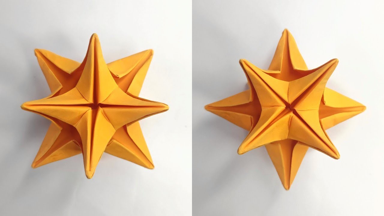 Origami CHRISTMAS STAR ( 6 modules ) | How to make a paper star