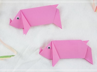 Origami Glücksschwein basteln | Silvester DIY aus Papier
