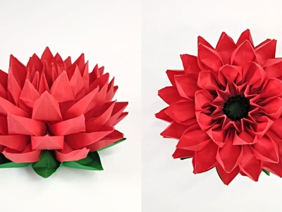 Origami LOTUS flower | How to make a paper lotus flower