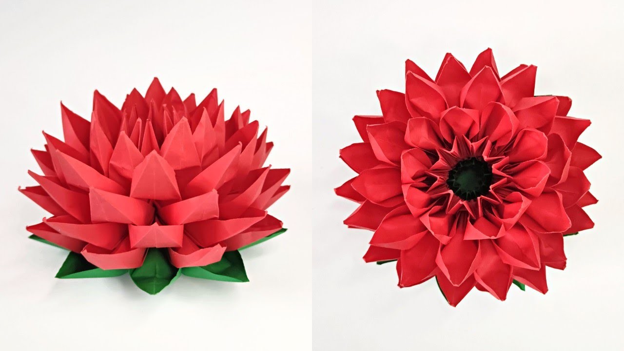 Origami LOTUS flower | How to make a paper lotus flower