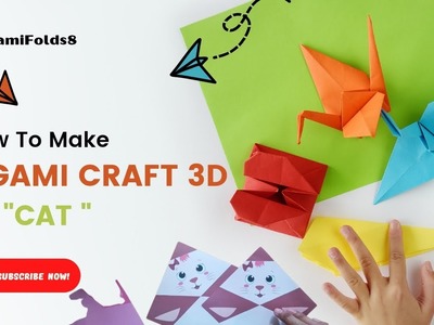 Origami paper CAT 3D | How to make paper craft origami CAT 3D DIY