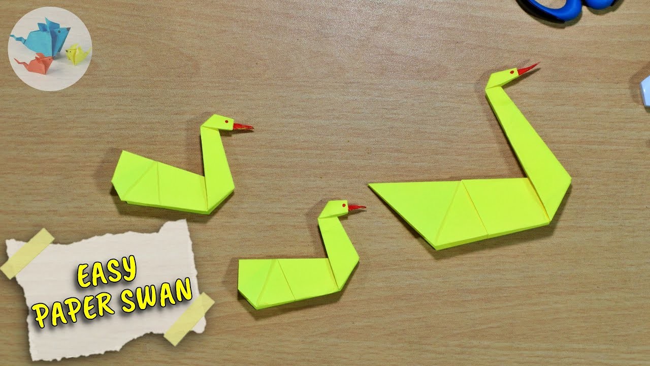 Origami swan easy | how to make paper swan | easy paper swan