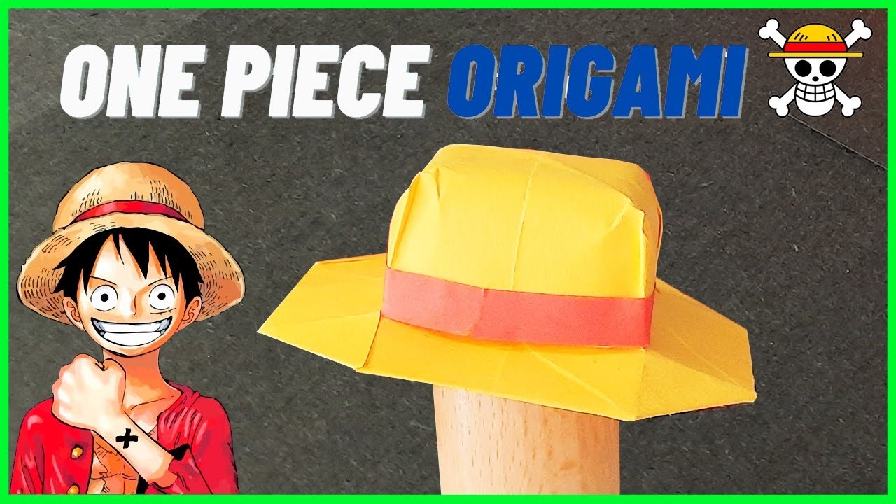 ⩥ Papiroflexia de ONE PIECE ???? | Sombrero de Luffy Origami