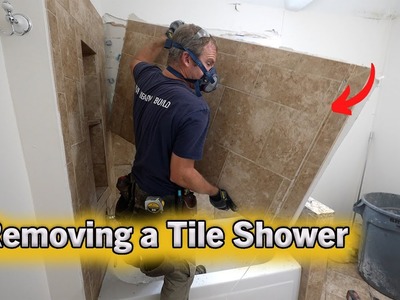 Removing a tile shower that I built