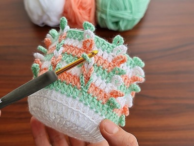 SUPERB BEAUTIFUL????MUY BONİTO ✔ Super easy very useful crochet decorative basket making. 