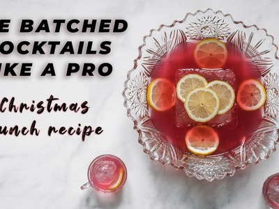 THE BEST WAY TO MAKE PRE BATCHED COCKTAILS
