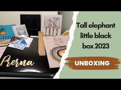 Unboxing 2023 Journal | Planner | Freebies | Tall Elephant Little black Box | Indian planner