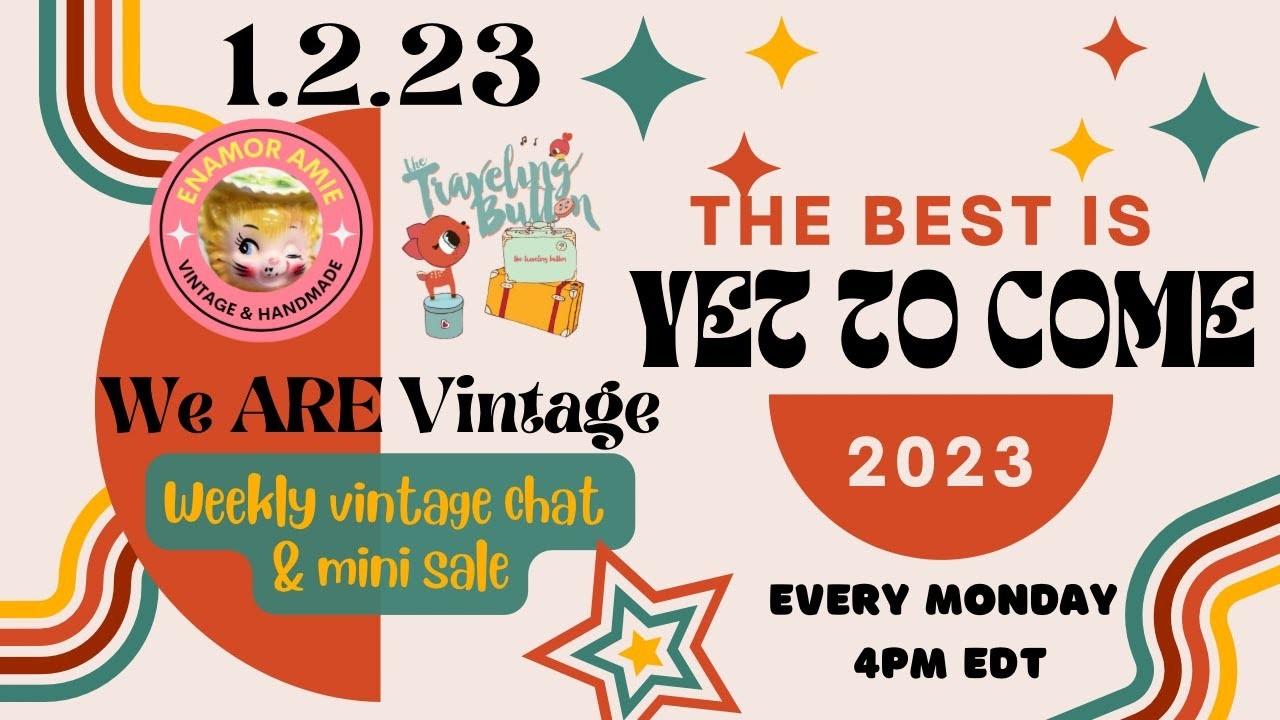 We ARE Vintage LIVE Chat & Sale Weekly with Amie & Sarah