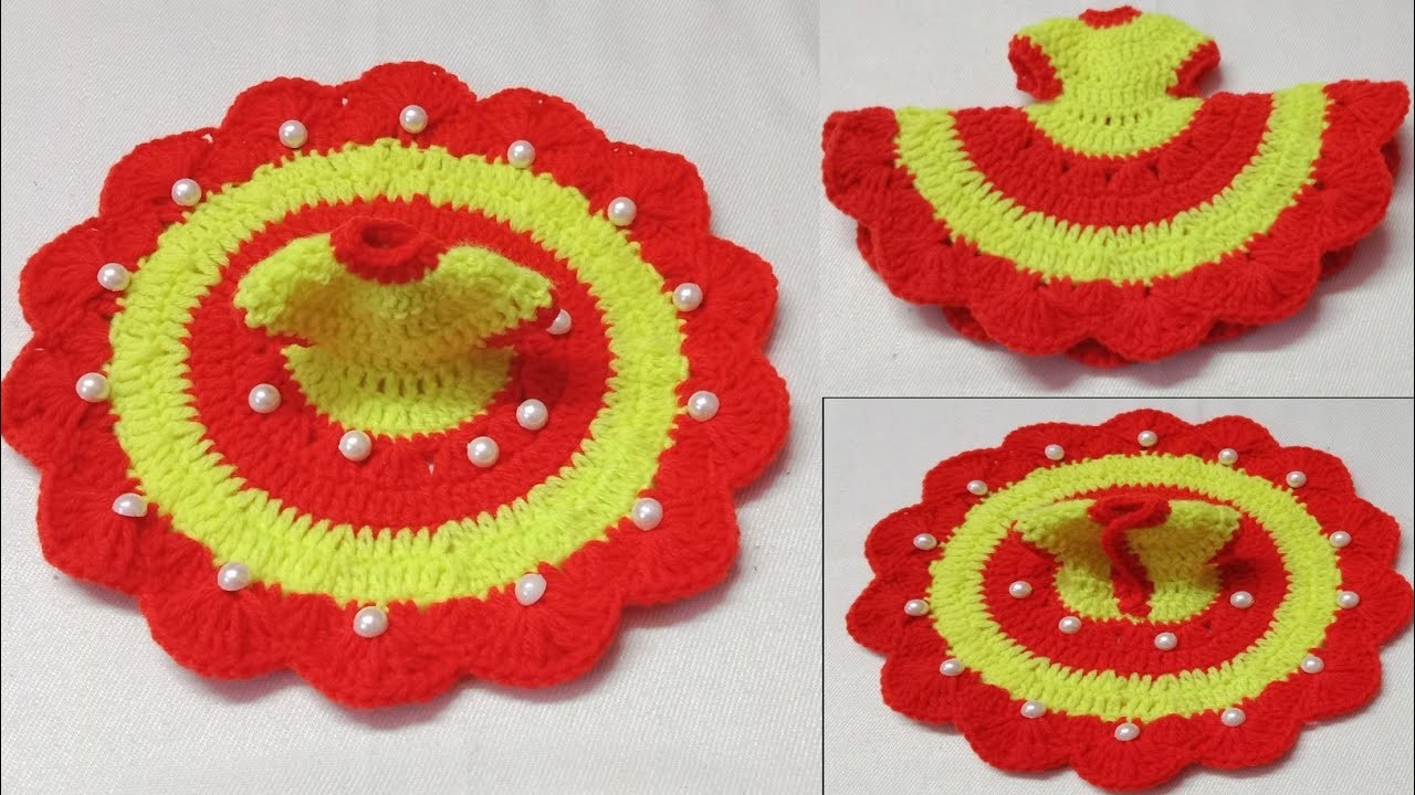 4.5.6 no Kanhaji Winter Dress | Crochet Laddu Gopal Winter Dress