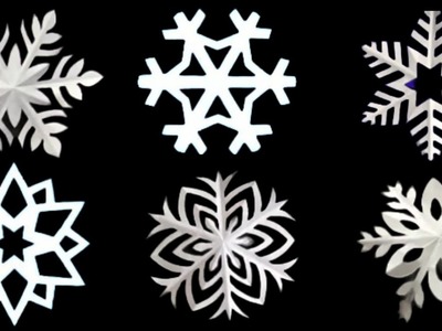 6 Amazing  Paper Snowflakes.How To Make A Snowflake.Making Snowflake With Paper।