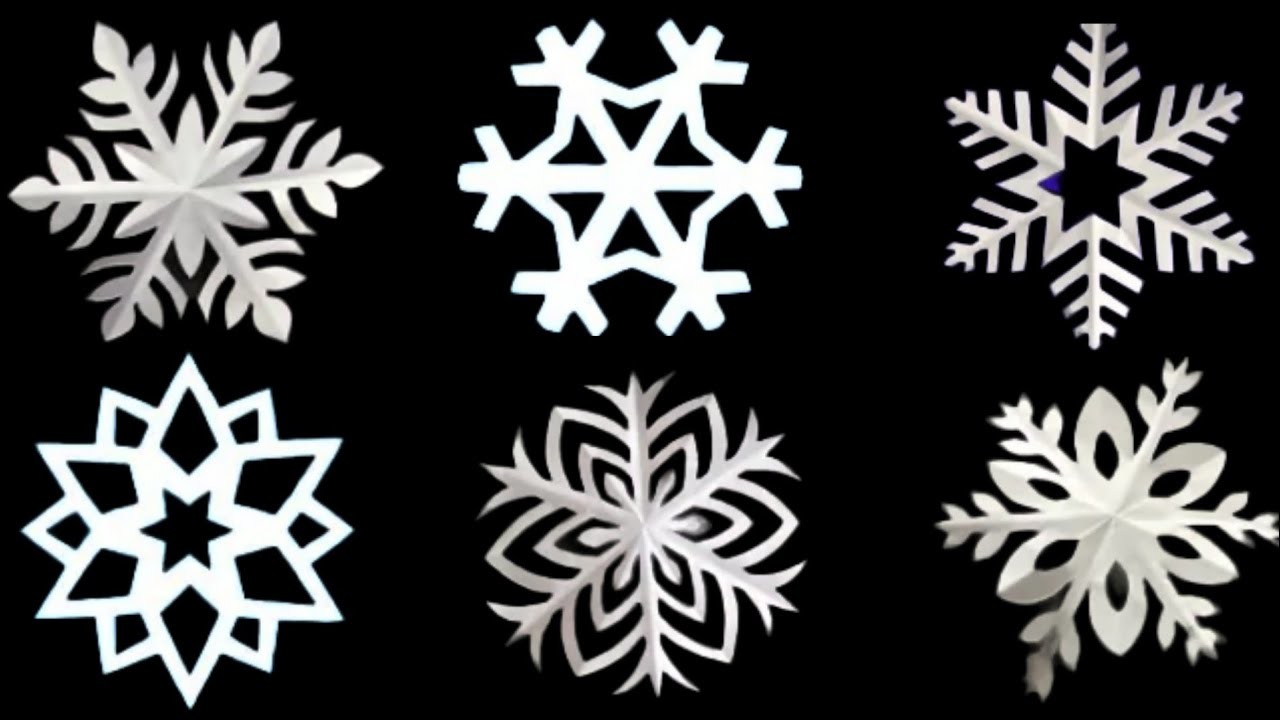 6 Amazing  Paper Snowflakes.How To Make A Snowflake.Making Snowflake With Paper।