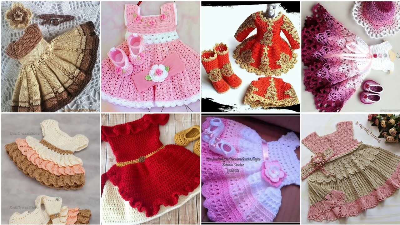 Baby crochet free pattern dress designs|Girls latest crochet dress designs #crochet #crochetpattern