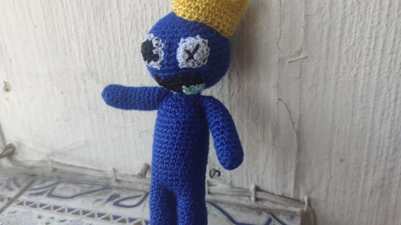 Blue de Rainbow Friends parte 2 #rainbowfriends #amigurimi #crochet #tejiendo #blue #artesania