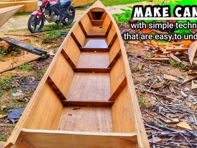 Cara sederhana membuat perahu dari kayu hanya menggunakan tiga lembar papan