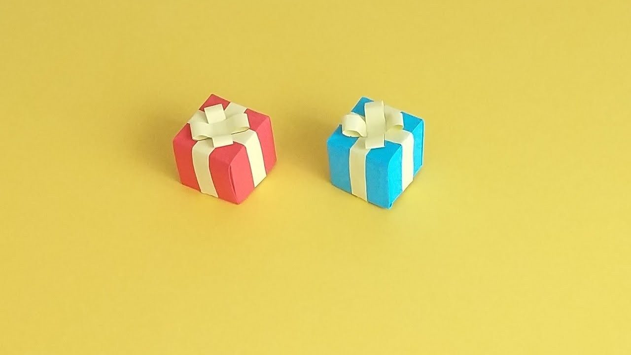 Comment faire une Boîte à cadeau en papier#2