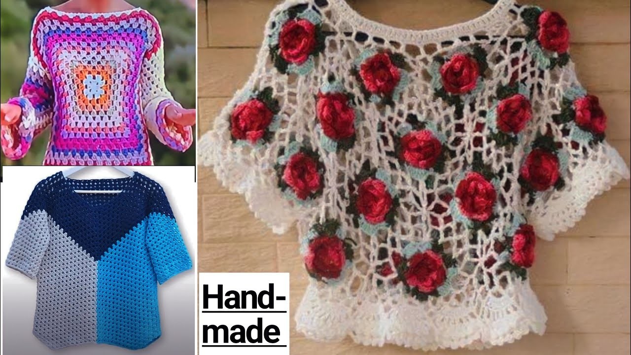 Crochet design idea part 6. crochet design. sweater design idea