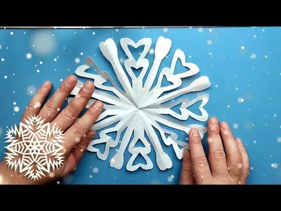 Decor for the new year MAKE IT easy craft how to fold paper to make a snowflake✅❄