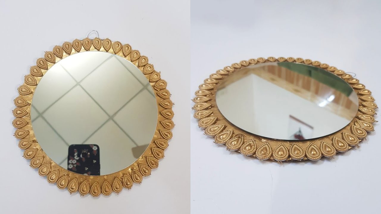 DIY Decorative Round Mirror Wall Décor!