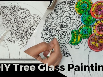 DIY Glass Painting | Glass Painting Tutorial | Home Decoration Idea | Easy Glass Painting Design