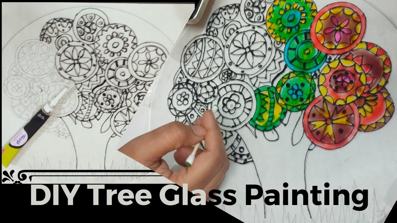 DIY Glass Painting | Glass Painting Tutorial | Home Decoration Idea | Easy Glass Painting Design
