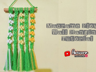 DIY.How to make Macrame Wall Hanging Easy. Macrame Flower