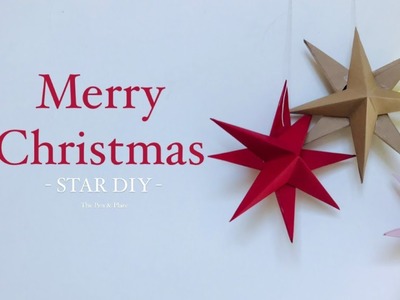 DIY Last Minute Christmas Star ⭐ |Merry Christmas | The Pen & Plate | #christmas #star #starmaking