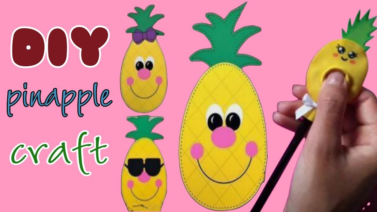 DIY Pineapple school supplies.back to school hacks and craft