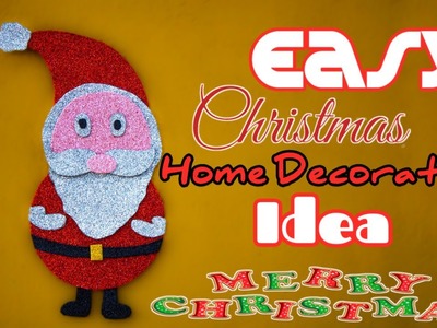 Easy Christmas home decor for kids | Santa Claus craft paper easy | Home decoration for Christmas