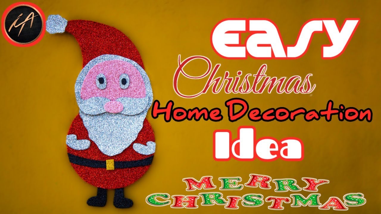 Easy Christmas home decor for kids | Santa Claus craft paper easy | Home decoration for Christmas